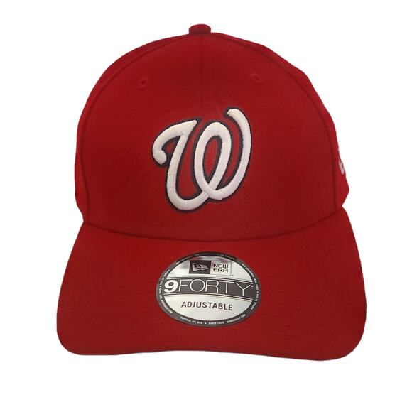 New Era Other - NEW ERA 9Forty MLB Washington Nationals adjustable red baseball cap league hat